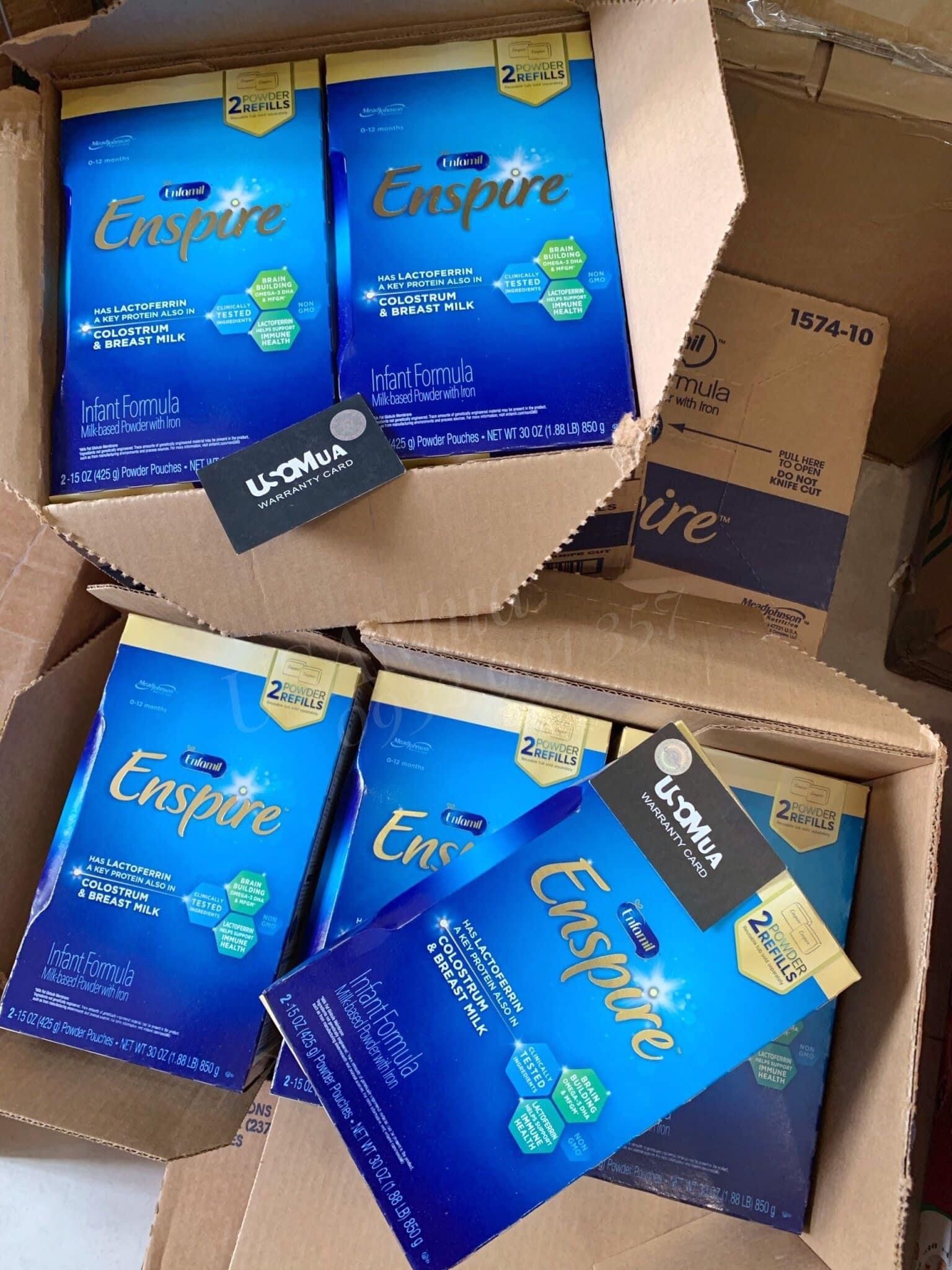 Sữa Enfamil ENSPIRE Non-GMO Infant Formula, 0-12 Months, 850g (2 x 425g)