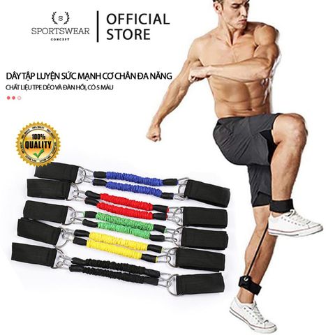  DÂY KHÁNG LỰC TẬP LUYỆN CHÂN ĐA NĂNG TPE CAO CẤP SPORTSWEAR CONCEPT GIA TĂNG SỨC MẠNH THÍCH HỢP NHIỀU MÔN THỂ THAO 