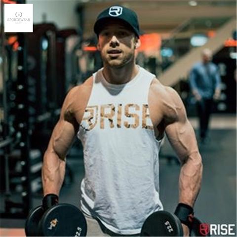  Áo tập gym ba lỗ Rise big logo 