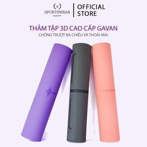  THẢM TẬP YOGA THỂ THAO PHIÊN BẢN CAO CẤP 3D GAVAN THÍCH HỢP MỌI ĐỐI TƯỢNG 2022 