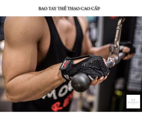  Găng tay tập gym, thể thao cao cấp v3 