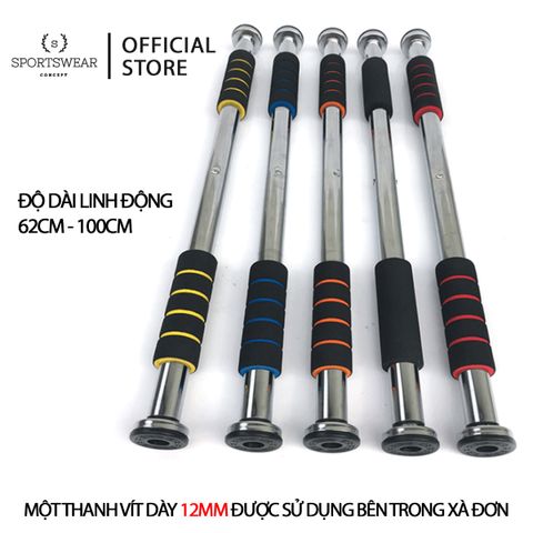  Thanh Xà Đơn Treo Tường Cao Cấp Vít Dày 12mm Chắc Chắn An Toàn Sportswear Concept Chiều Dài Linh Động 62cm – 130cm 