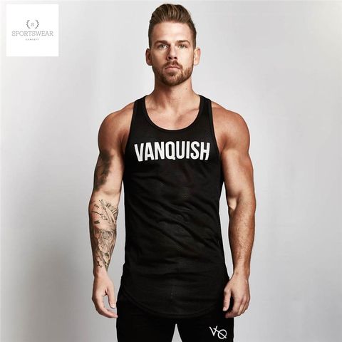  Áo ba lỗ tập gym Khaki Mesh Unity Longline Vanquish 