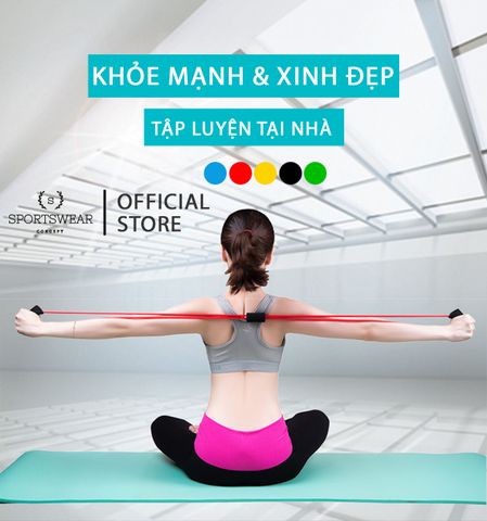  Dây kéo đàn hồi tập luyện yoga gym kéo căng cơ gọn nhẹ Sportswear Concept tác động giảm mỡ lên hầu hết các nhóm cơ toàn thân 