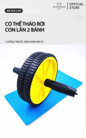  CON LĂN THỂ THAO 2 BÁNH LUYỆN TẬP CƠ BỤNG, THON GỌN VÒNG EO THÍCH HỢP MỌI ĐỐI TƯỢNG 2021 