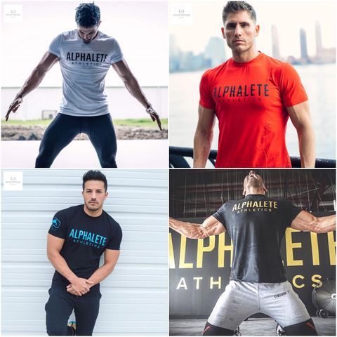  Áo tay ngắn tập gym Alphalete 