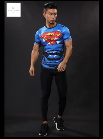  Áo tập gym thể thao Superman 