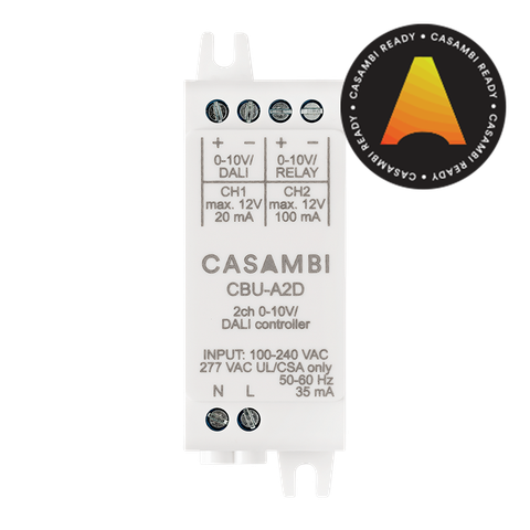 Casambi | Bộ Điều Khiển 2 Kênh 0-10V & DALI - CBU-A2D