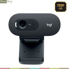  Logitech C505e - Webcam HD 720P Họp Trực Tuyến, Điều Chỉnh Ánh Sáng Tự Động, Micro Hỗ Trợ Âm Thanh, Tương Thích Với Microsoft Teams, Google Meet, Zoom. 