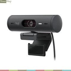  Logitech Brio 500 - Webcam Góc Rộng, Full HD 1080, Tự Điều Chỉnh Ánh Sáng, Chế Độ Hiển Thị Show Mode 