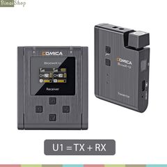  Comica BoomX-U (U1 / U2) - Bộ micro không dây UHF đa năng, dùng cho quay phim, phỏng vấn, live stream 