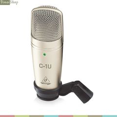  Behringer C-1U - Micro thu âm condenser, màng thu lớn, kết nối USB 2.0, siêu chống nhiễu, hướng thu cardioid 