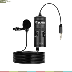  Boya BY-M1 Pro - Micro cho máy quay, máy ảnh DSLR, điện thoại di động, dây dài 6m, hướng thu omnidirectional. 