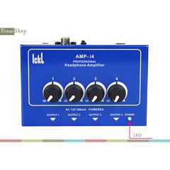  ICKB AMP-I4 - Bộ chia tai nghe chuyên nghiệp 4 cổng kèm Amplifier 