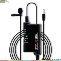  Lensgo LYM-DM2 - Micro lavalier cài áo, thu âm đa hướng, dùng quay phim, phỏng vấn, làm vlog (6m) 