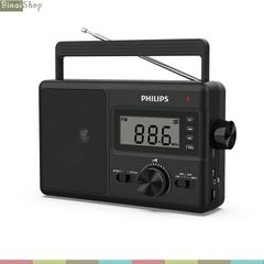  Philips TAR3368 -Đài Radio AM/FM/SW Cổ Điển Cỡ Lớn, Hỗ Trợ Khe USB, Thẻ Nhớ Dành Cho Người Già 