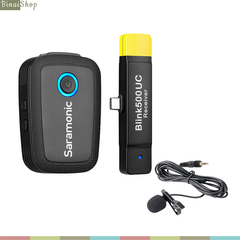  Saramonic Blink500 B5/B6 - Micro gài áo cho smartphone Android, giắc cắm type-C, sóng 2.4G, cự ly 50m, pin 5h liên tục 