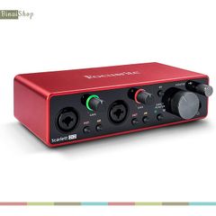  Focusrite Scarlett 2i2 (Gen3) - Sound card thu âm 2in, 2 out, Phần mềm Pro Pro Tools  [TẶNG Jack Tai Nghe 6.3 - 3.5 mm] 