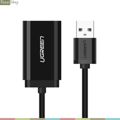  Ugreen US205 - Soundcard USB cho máy tính để bàn, laptop, cổng USB 2.0, headphone out, micro in 