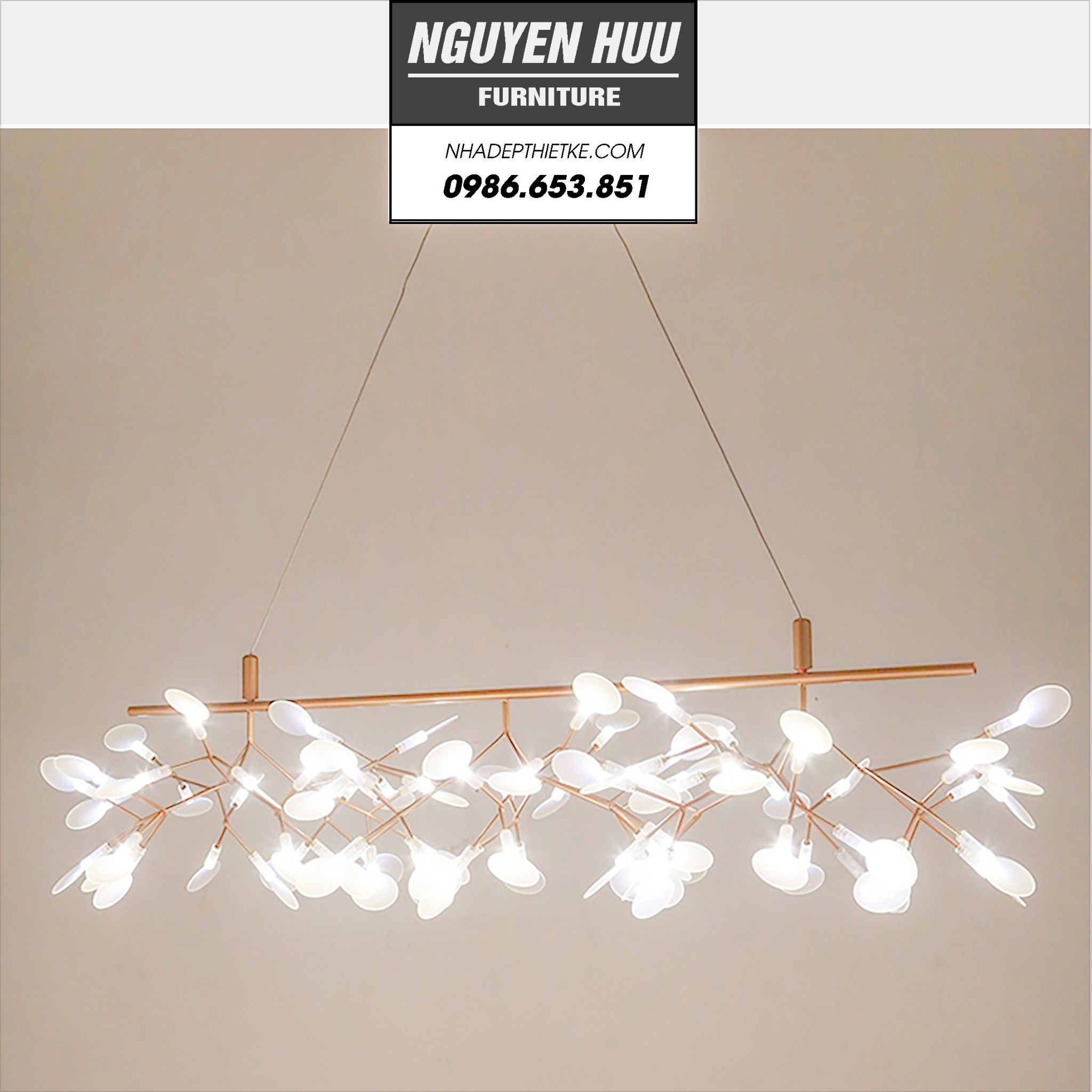 Đèn trần , đèn chùm Heracleum dạng thanh TH 143 - A3