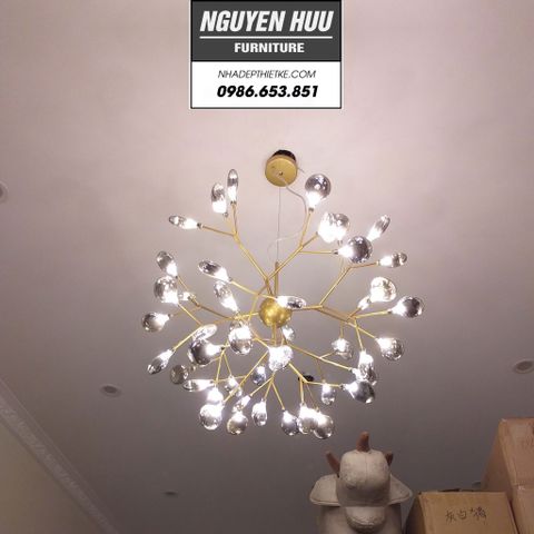  TH 187A1 - Đèn Trần , Đèn Chùm Đẹp Heracleum Thủy Tinh - Dạng Chùm 