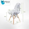 E3 - Ghế trong suốt Eames chân gỗ