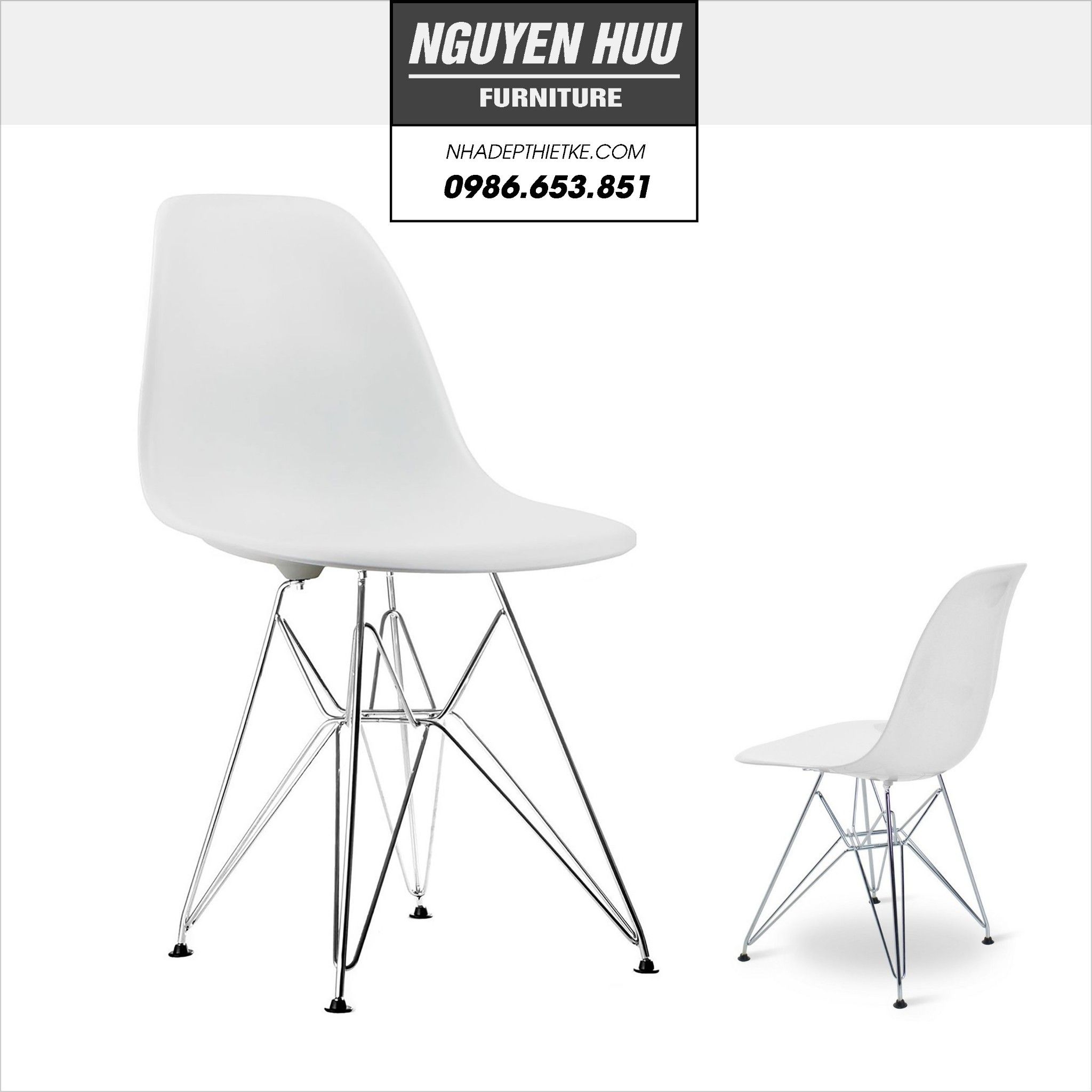 Ghế ăn đẹp E2 - Ghế ăn hiện đại eames