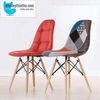 E10 - Ghế Eames bọc vải thổ cẩm chân gỗ