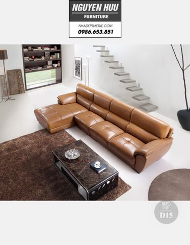  Ghế sofa da D15 