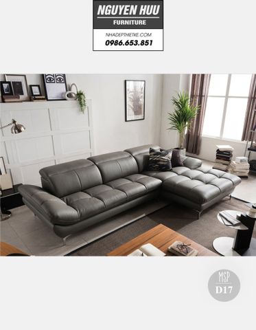  Ghế sofa da D17 