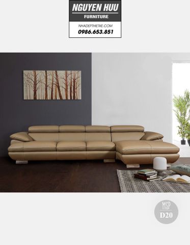  Ghế sofa da D20 