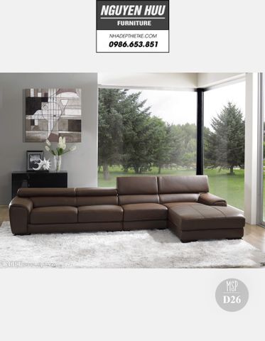  Ghế sofa da D26 