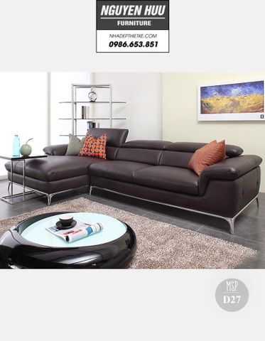  Ghế sofa da D27 