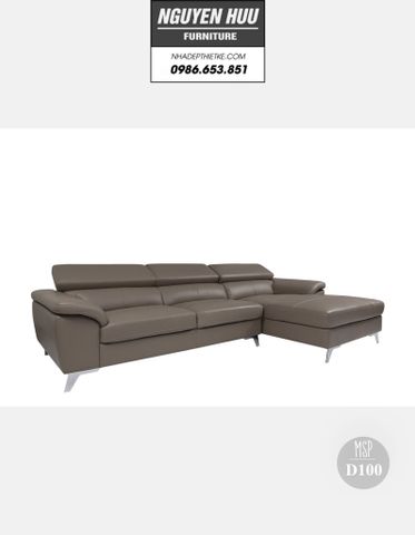  Ghế sofa da D100 