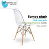 E3 - Ghế trong suốt Eames chân gỗ