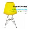 E2 - Ghế cà phê , ghế ăn eames DSR chân thép