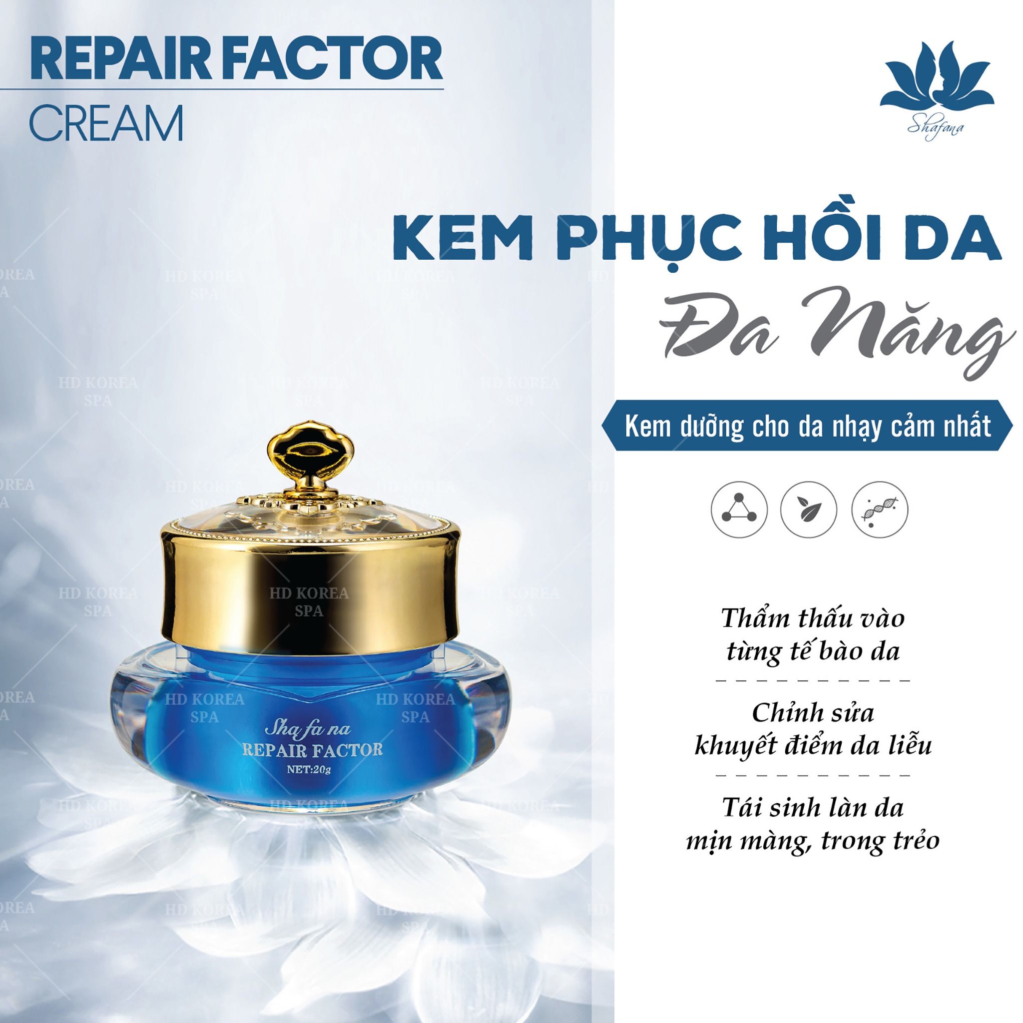 Kem Phục Hồi Đa Năng Shafana- Repair Factor Cream