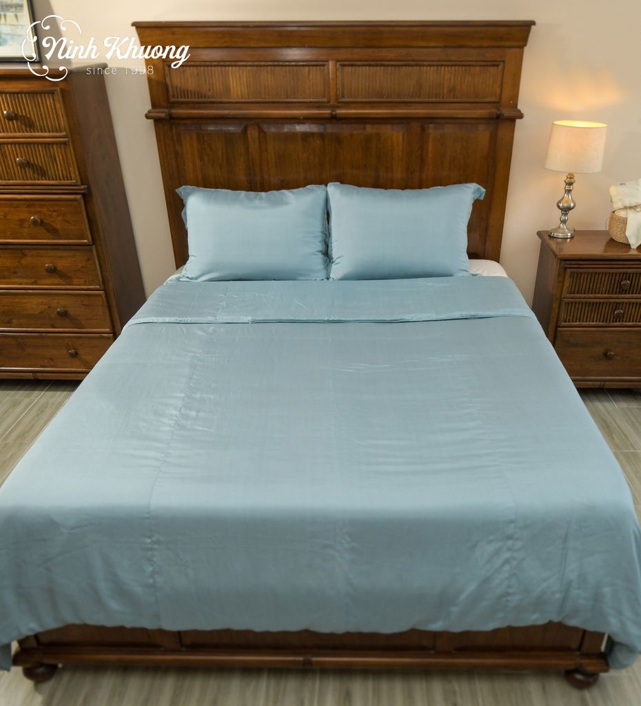 Bộ mền (100% tơ tằm tự dệt) 120x140 (0.2kg) + 2 gối 20*25 (0.1kg)