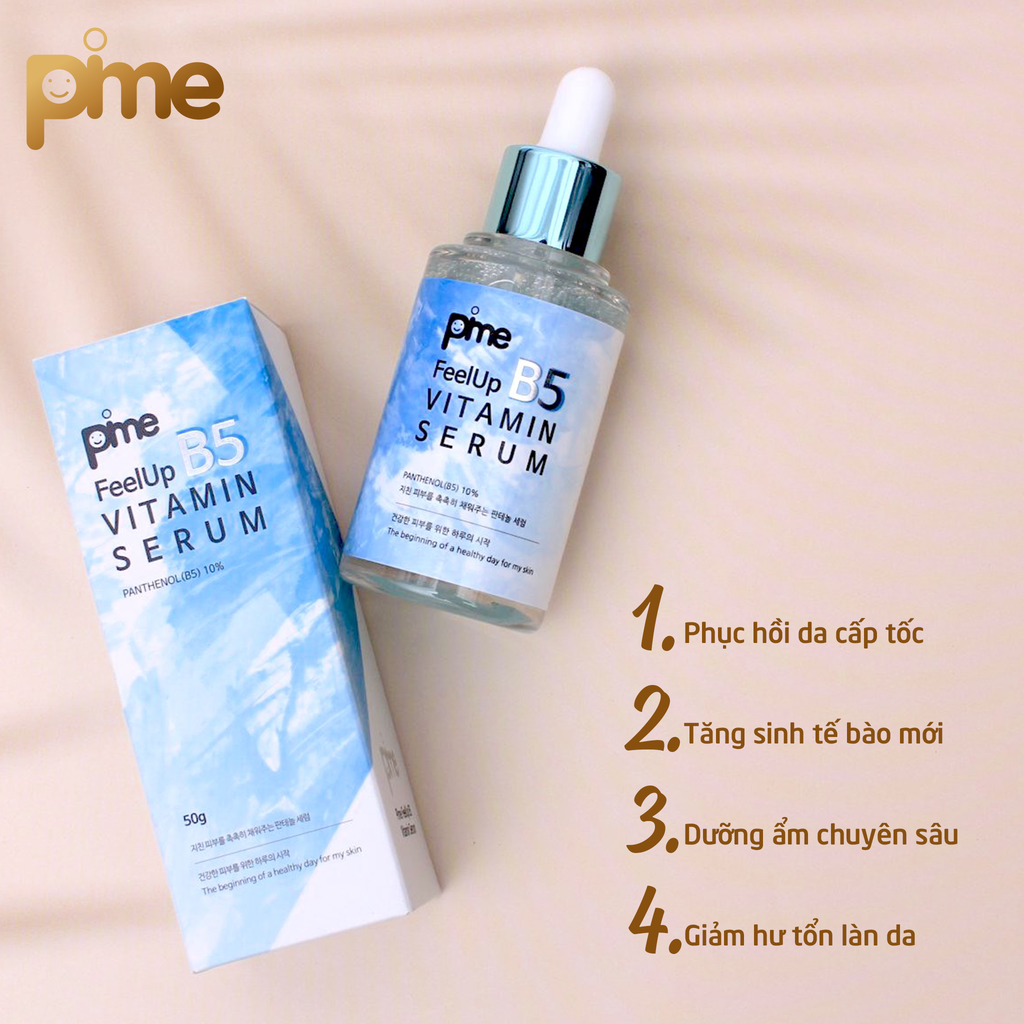  TINH CHẤT DƯỠNG PHỤC HỒI PIME FEEL UP B5 VITAMIN SERUM 50G 