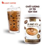 Cà phê sữa 3in1 không hóa chất, pha uống ngay Light Coffee - hũ 500g