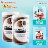 Combo 2 hũ Cacao sữa 3in1 thơm ngon, tiện lợi Light Cacao - hũ 550g