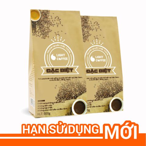  Cà phê rang xay Robusta đặc biệt Light Coffee - 1kg (2 gói) 