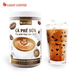 Combo 2 hũ Cà phê sữa 3in1 không hóa chất, pha uống ngay Light Coffee - 500g/hũ