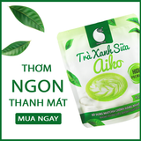 50gr - Bột trà xanh sữa Aiko, sử dụng matcha chính hãng Nhật Bản thơm ngon, tiện lợi.