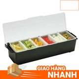 Khay đựng topping 6 ngăn - Light Mart