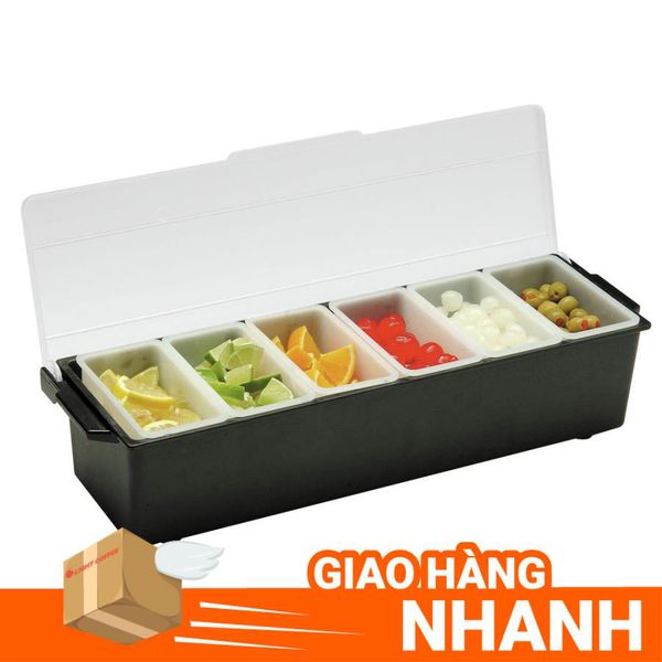 Khay đựng topping 6 ngăn - Light Mart