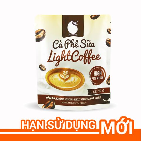  50gr - Cà Phê sữa hòa tan Light Coffee vị cà phê thật, không hương liệu 