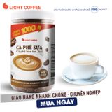 Cà phê sữa 3in1 không hóa chất, pha uống ngay Light Coffee - hũ 600g