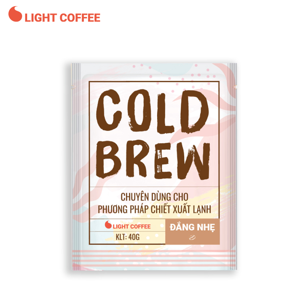 Cà phê pha Cold brew Light Coffee đắng ít - túi 40gr