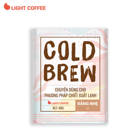 Cà phê pha Cold brew Light Coffee đắng ít - túi 40gr 